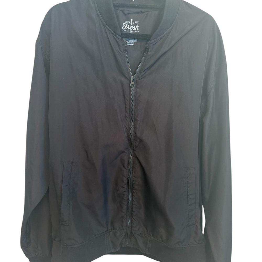 Fresh Clean Tees Men’s Black Bomber Jacket sz XL